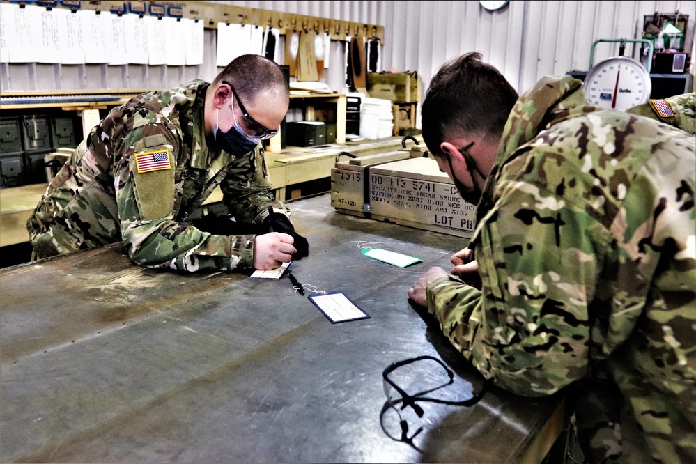 89B ALC students complete ammo inspection training at Fort McCoy’s Ammunition Supply Point Point