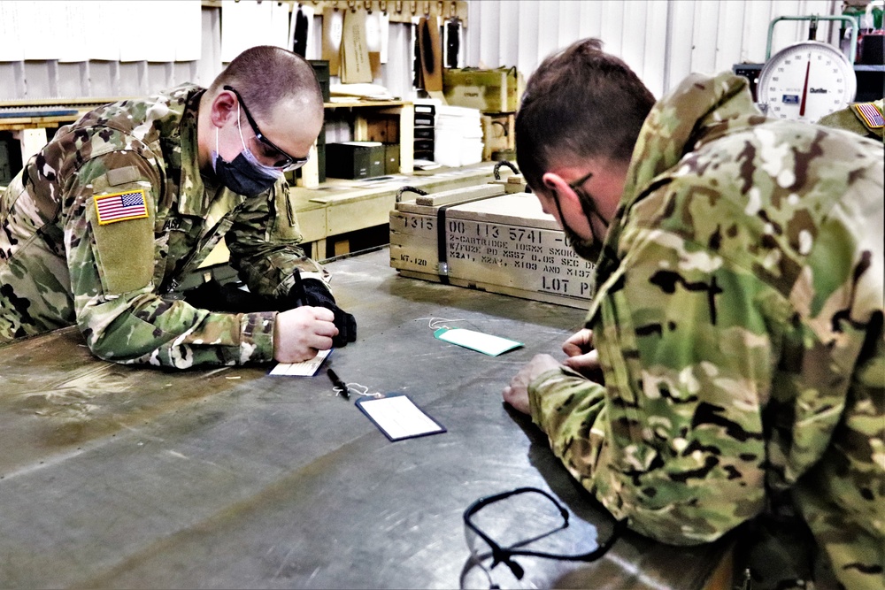 89B ALC students complete ammo inspection training at Fort McCoy’s Ammunition Supply Point Point