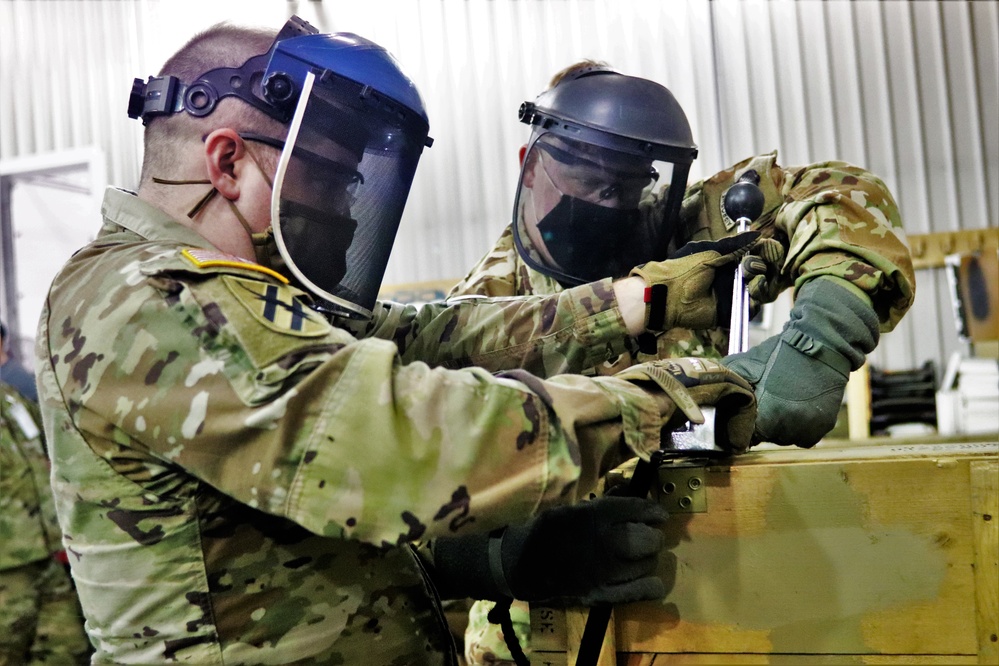 89B ALC students complete ammo inspection training at Fort McCoy’s Ammunition Supply Point Point