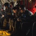 Nevada Air Guard Airmen and Leadership fly on a Chinook over Lake Tahoe