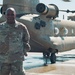 Nevada Air Guard Airmen and Leadership fly on a Chinook over Lake Tahoe