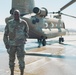 Nevada Air Guard Airmen and Leadership fly on a Chinook over Lake Tahoe