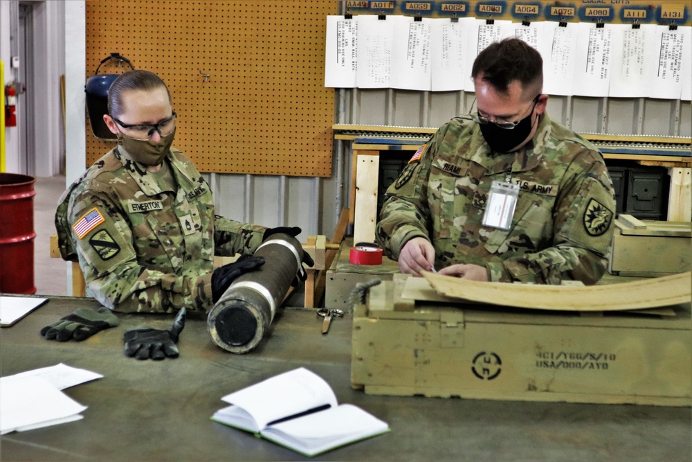 89B ALC students complete ammo inspection training at Fort McCoy’s Ammunition Supply Point Point