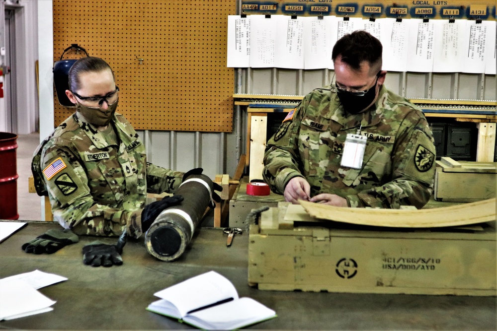 89B ALC students complete ammo inspection training at Fort McCoy’s Ammunition Supply Point Point