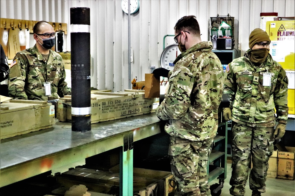 89B ALC students complete ammo inspection training at Fort McCoy’s Ammunition Supply Point Point