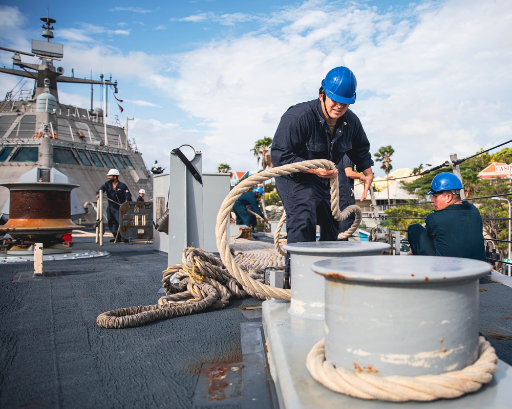 USS Billings Arrives in Willemstad, Curaçao for a Port Visit