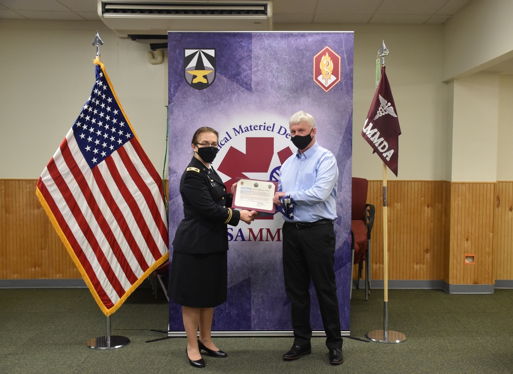 USAMMDA Says Farewell to Mark Brown after 37 Years of Civilian Service