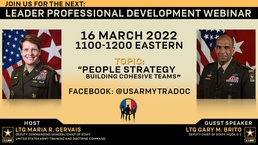 TRADOC LPD Discusses Building Cohesive Teams through the Army People Strategy