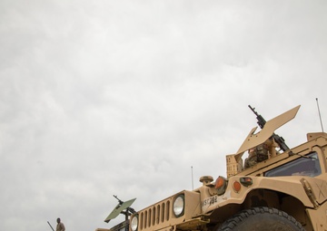 The 603rd Aviation Support Battalion conducts Convoy Protection Platform Gunnery