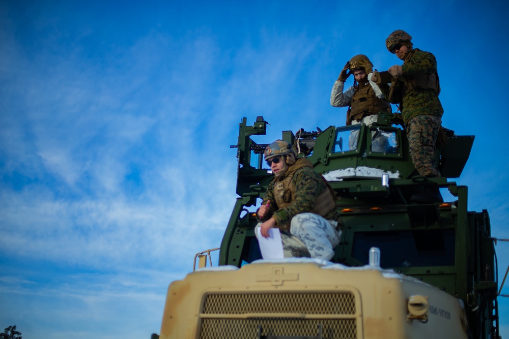 U.S. Marines Shoot Machine Guns