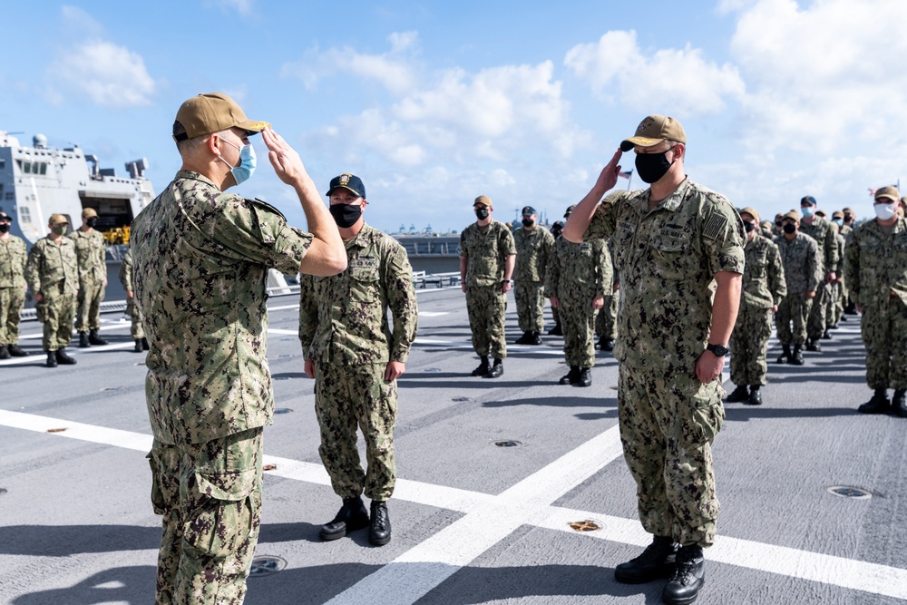 USS Tulsa Exchange of Command