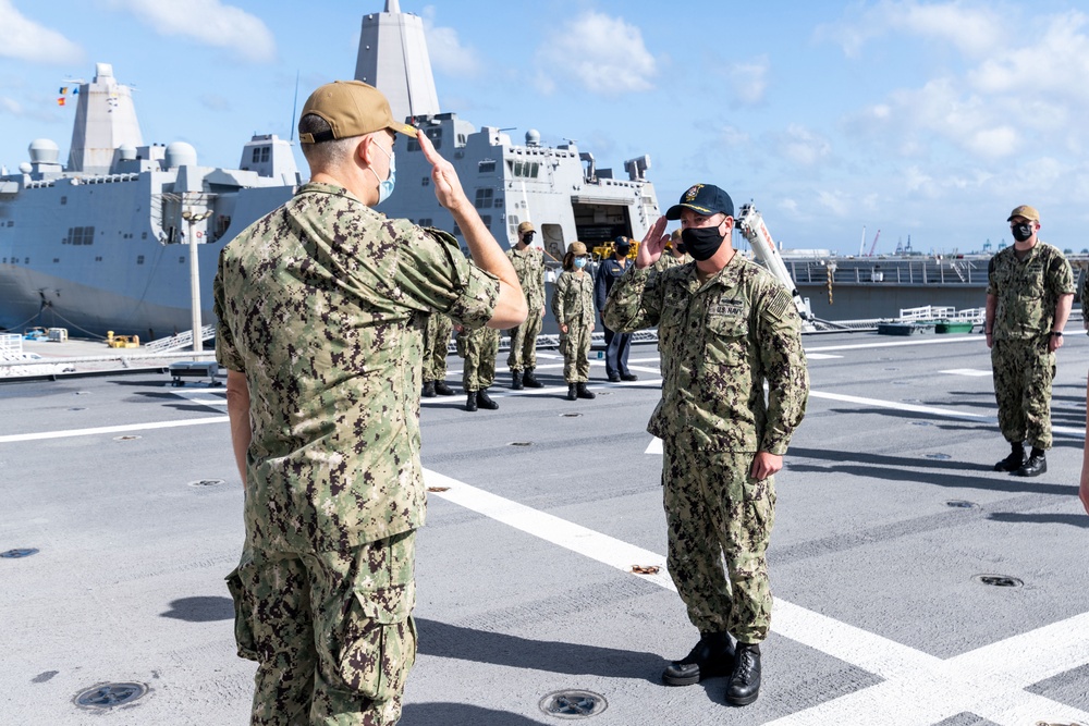 USS Tulsa Exchange of Command