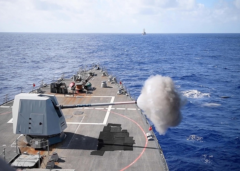 USS Dewey Conducts Live-Fire Exercise