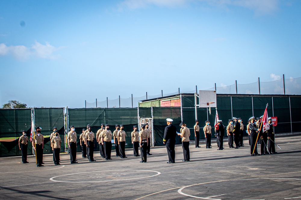 MSRON 11 Supports Lakewood High School NJROTC Military Inspection Ceremony