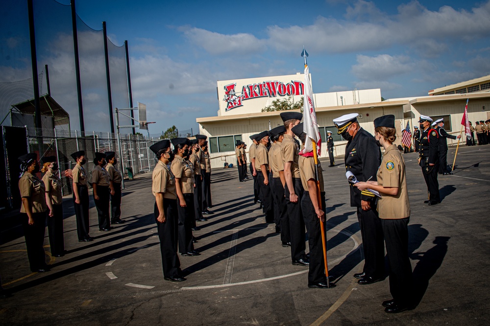 MSRON 11 Supports Lakewood High School NJROTC Military Inspection Ceremony