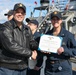 USS Ross Sailors receive awards and meritorious advancements