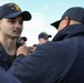 USS Ross Sailors receive awards and meritorious advancements