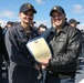 USS Ross Sailors receive awards and meritorious advancements