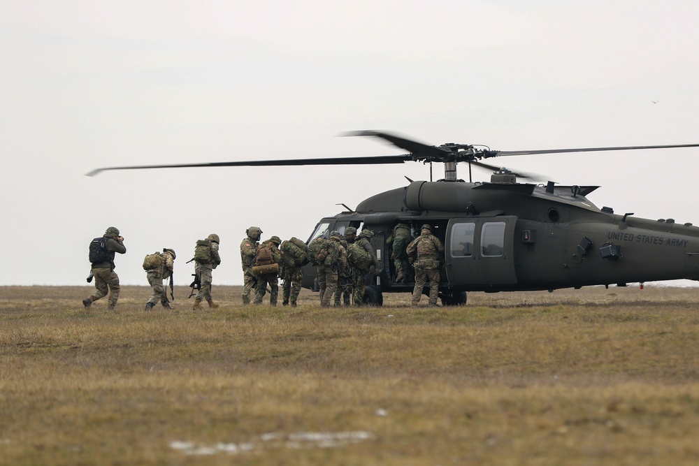 3rd Battalion, 227th Aviation Regiment plans and conducts sling load and air assault operations with the Royal Netherlands 11th Infantry Brigade during Rapid Falcon 2022