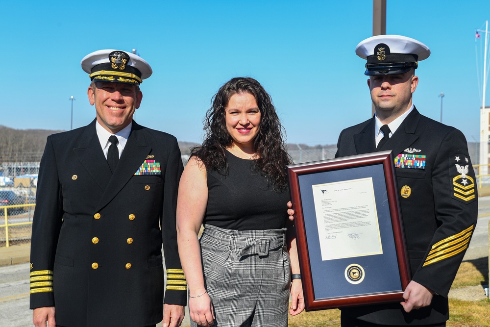 USS Providence Ombudsman Receives Sybil Stockdale Award