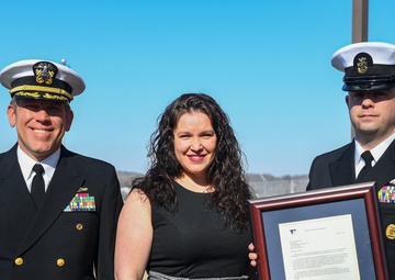 USS Providence Ombudsman Receives Sybil Stockdale Award