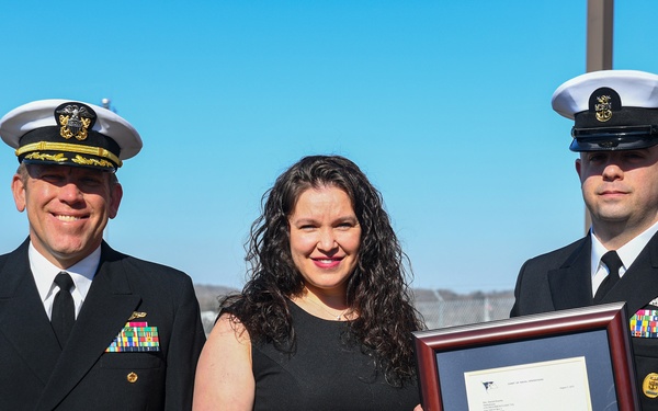 USS Providence Ombudsman Receives Sybil Stockdale Award