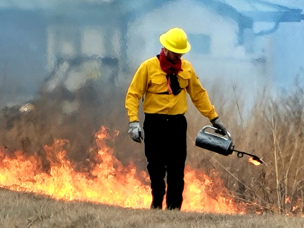 2022 prescribed burn operations at Fort McCoy