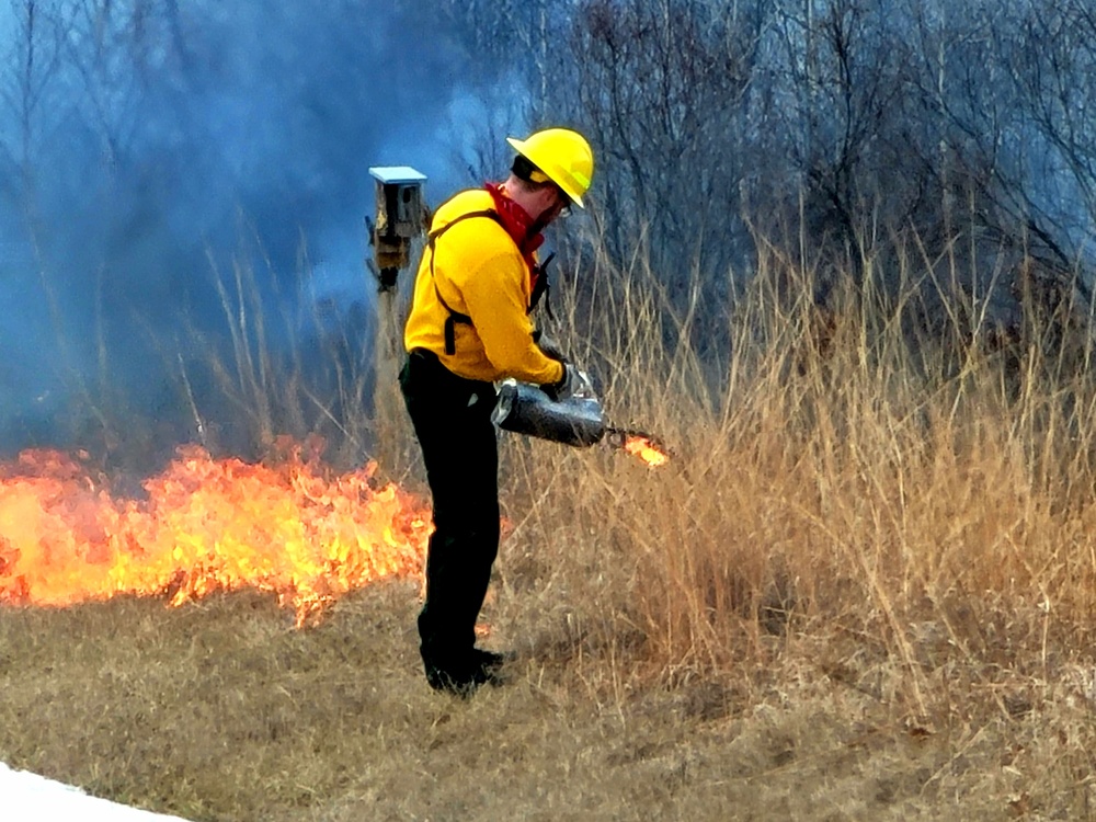 2022 prescribed burn operations at Fort McCoy