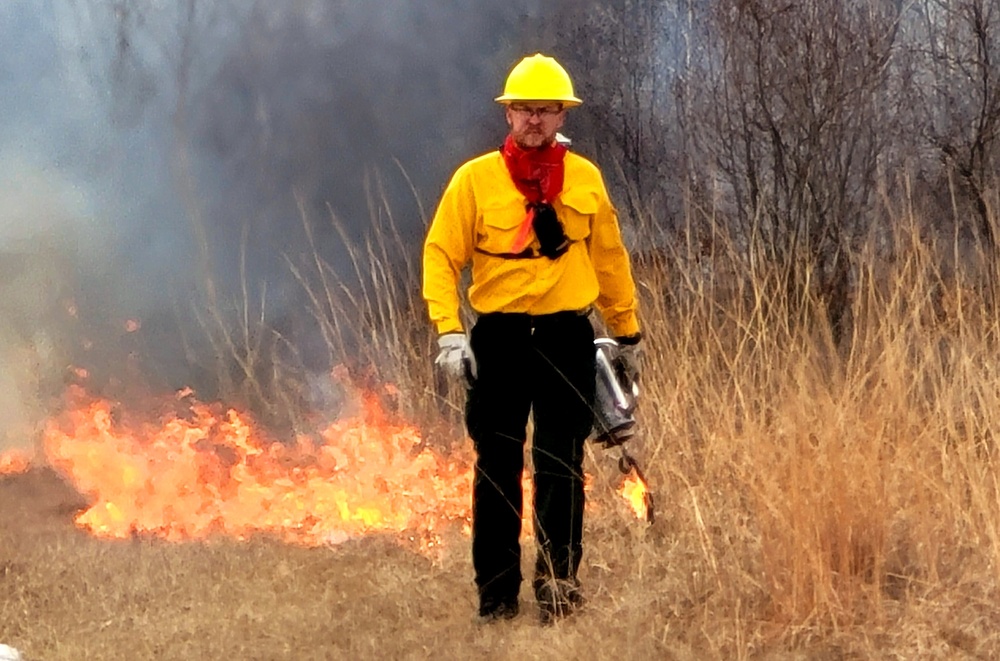 2022 prescribed burn operations at Fort McCoy