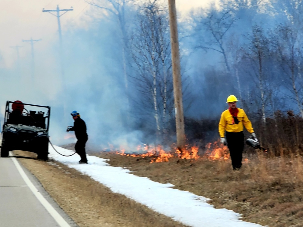2022 prescribed burn operations at Fort McCoy