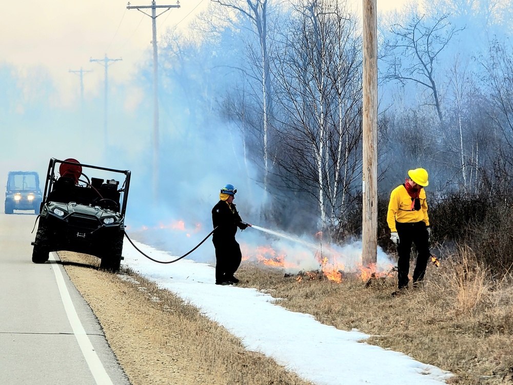 2022 prescribed burn operations at Fort McCoy
