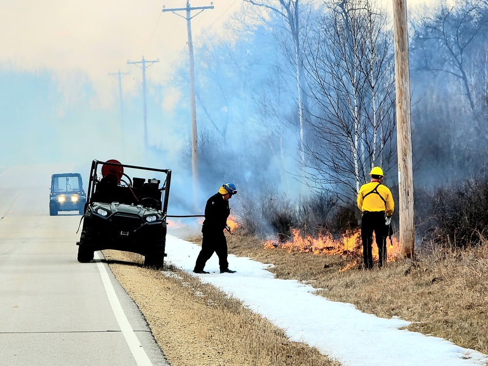 2022 prescribed burn operations at Fort McCoy