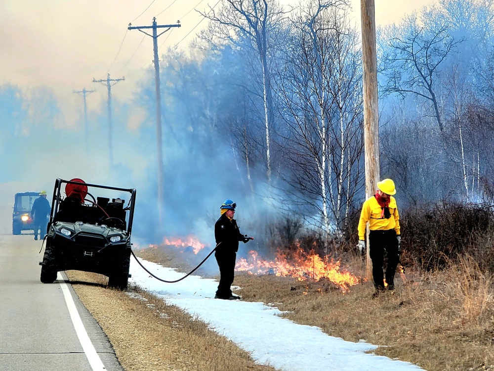 2022 prescribed burn operations at Fort McCoy