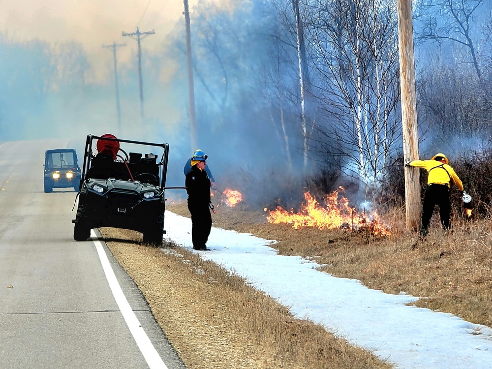 2022 prescribed burn operations at Fort McCoy