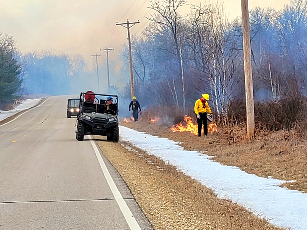 2022 prescribed burn operations at Fort McCoy