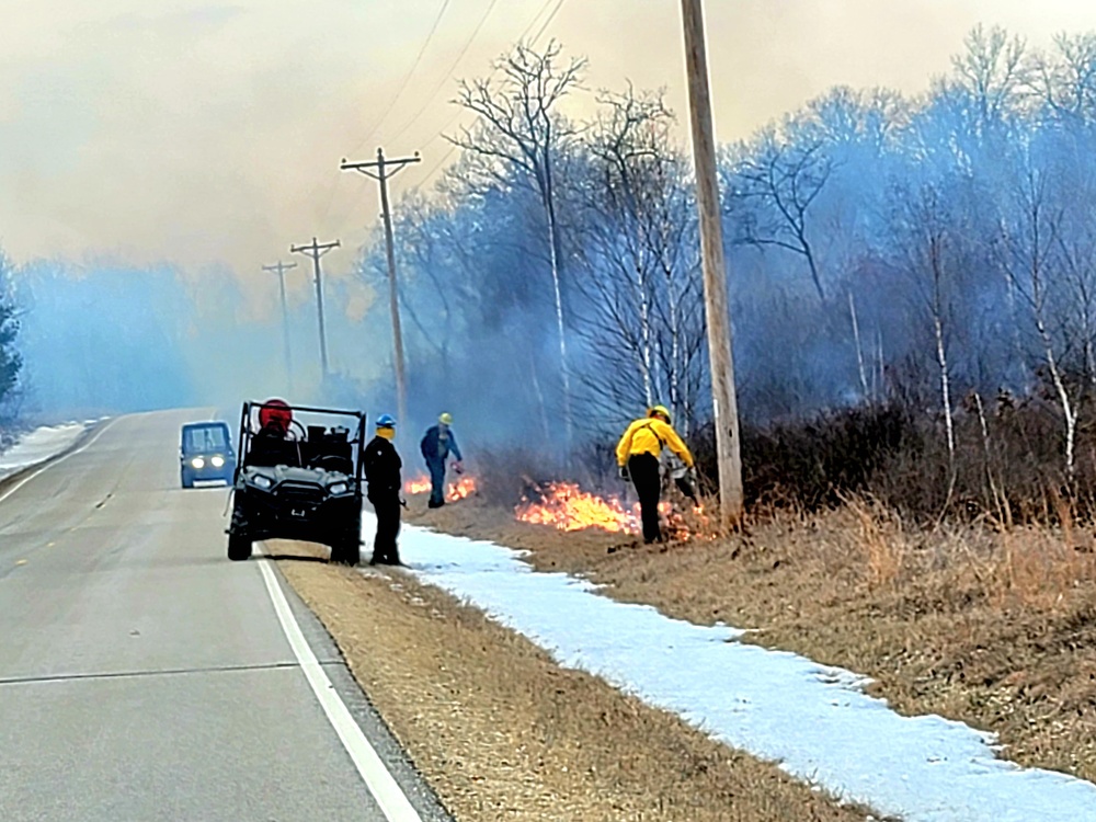 2022 prescribed burn operations at Fort McCoy