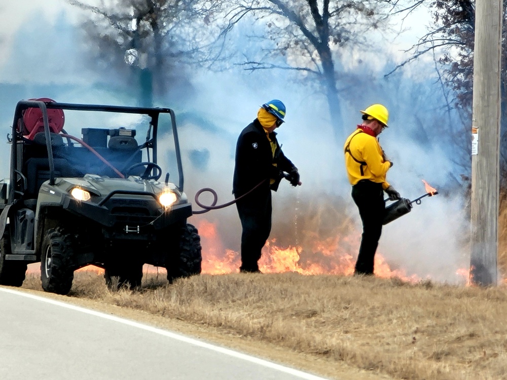 2022 prescribed burn operations at Fort McCoy