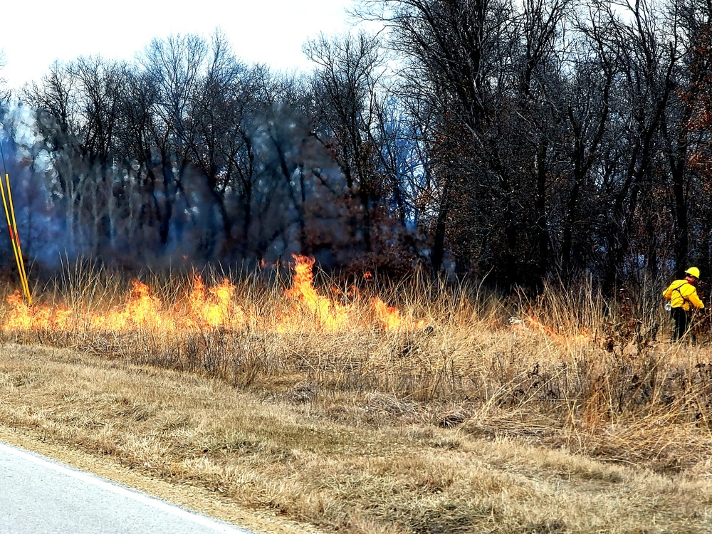 2022 prescribed burn operations at Fort McCoy