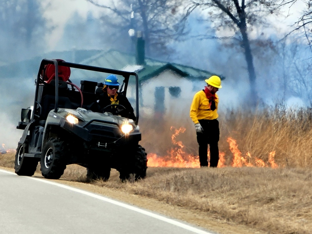 2022 prescribed burn operations at Fort McCoy