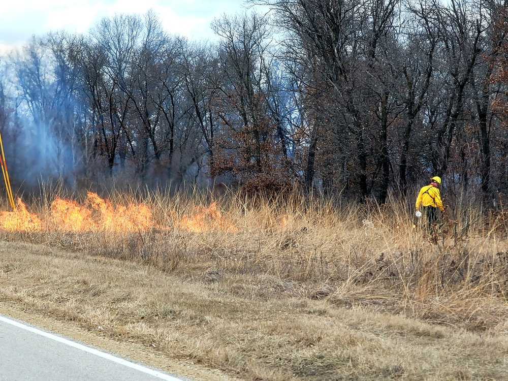 2022 prescribed burn operations at Fort McCoy