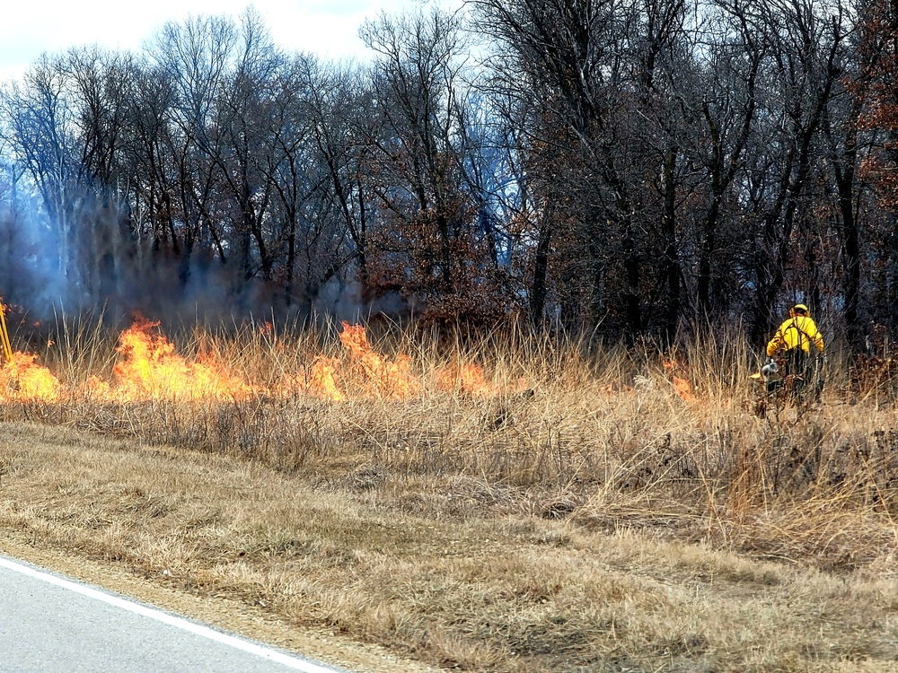 2022 prescribed burn operations at Fort McCoy