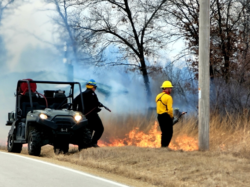 2022 prescribed burn operations at Fort McCoy
