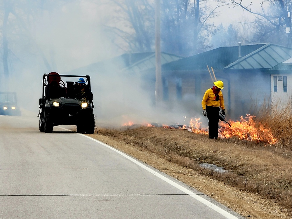 2022 prescribed burn operations at Fort McCoy