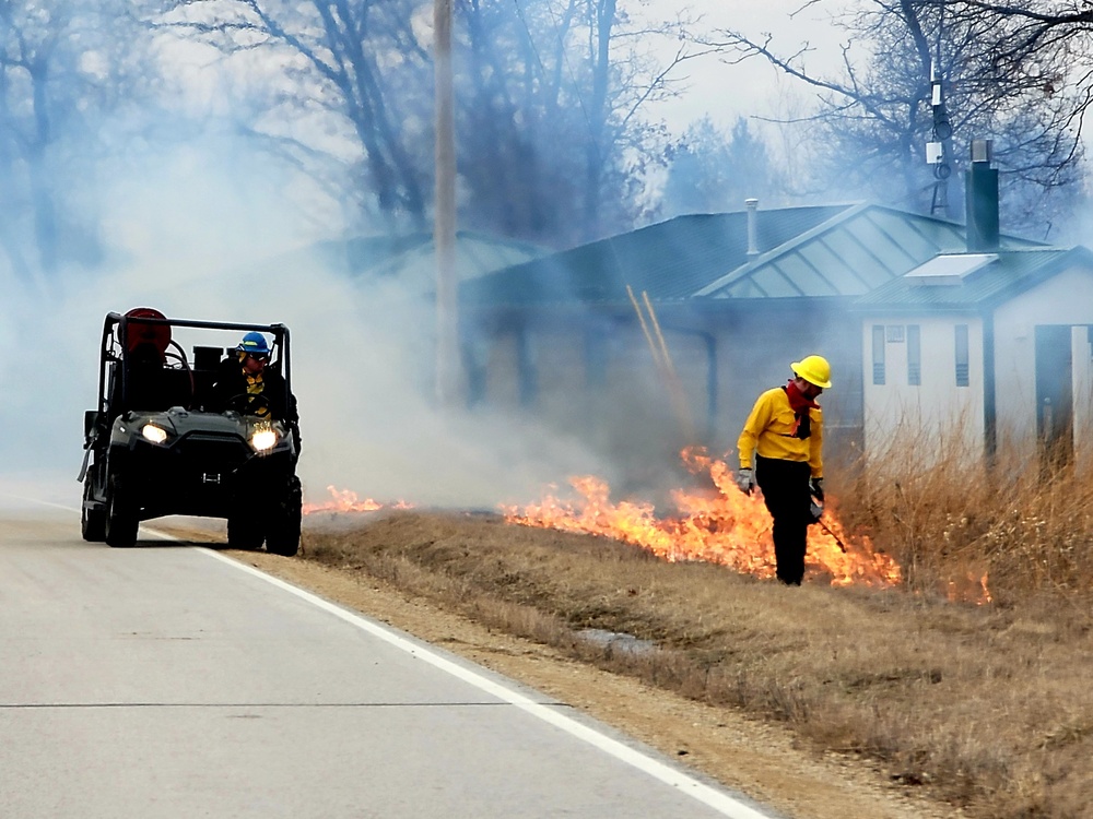 2022 prescribed burn operations at Fort McCoy