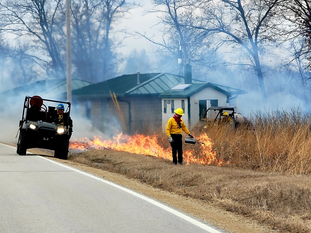 2022 prescribed burn operations at Fort McCoy