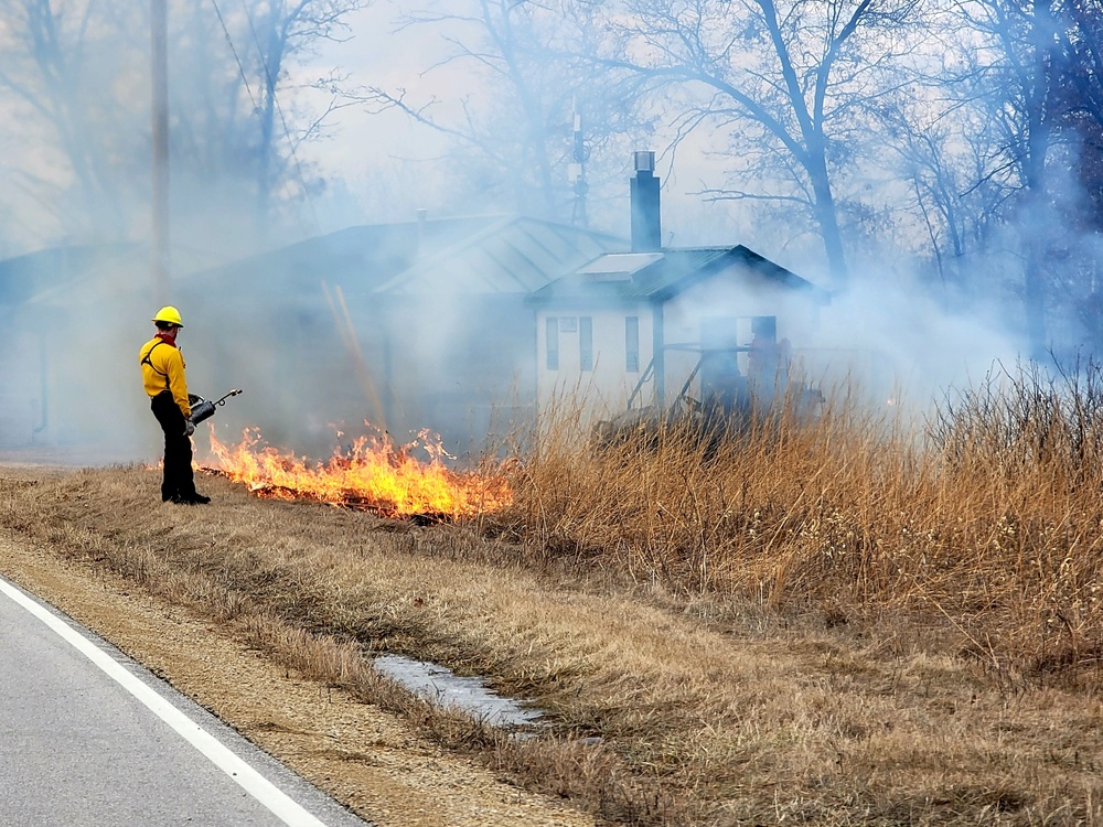 2022 prescribed burn operations at Fort McCoy