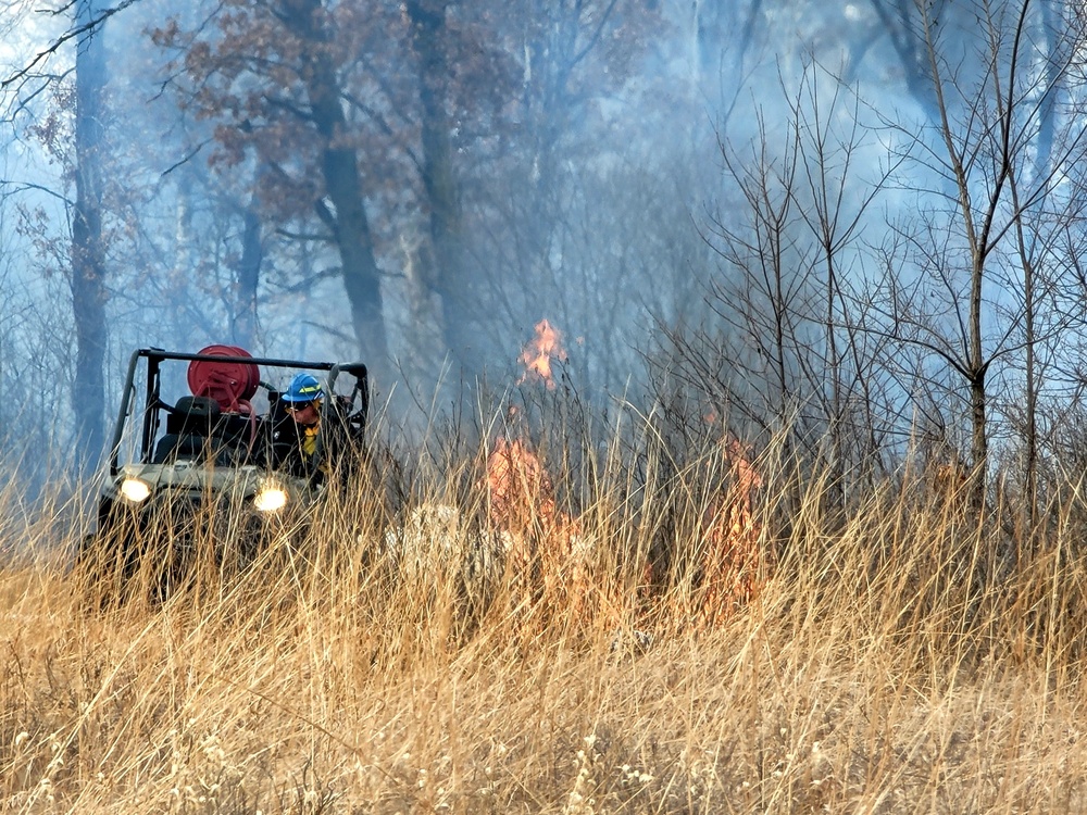 2022 prescribed burn operations at Fort McCoy