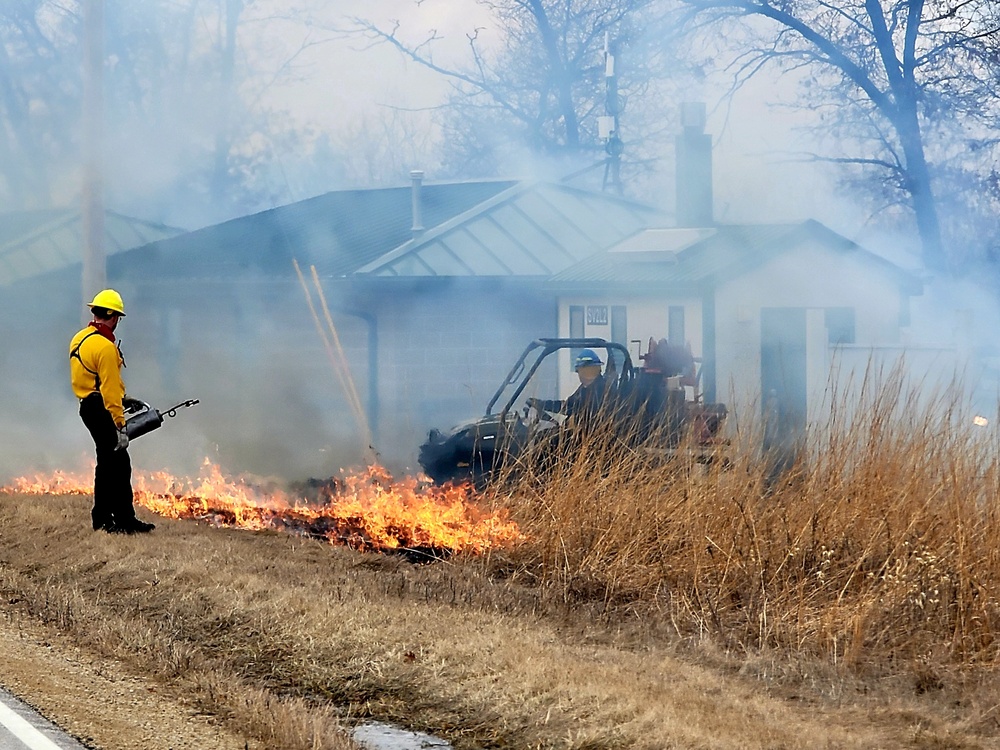 2022 prescribed burn operations at Fort McCoy