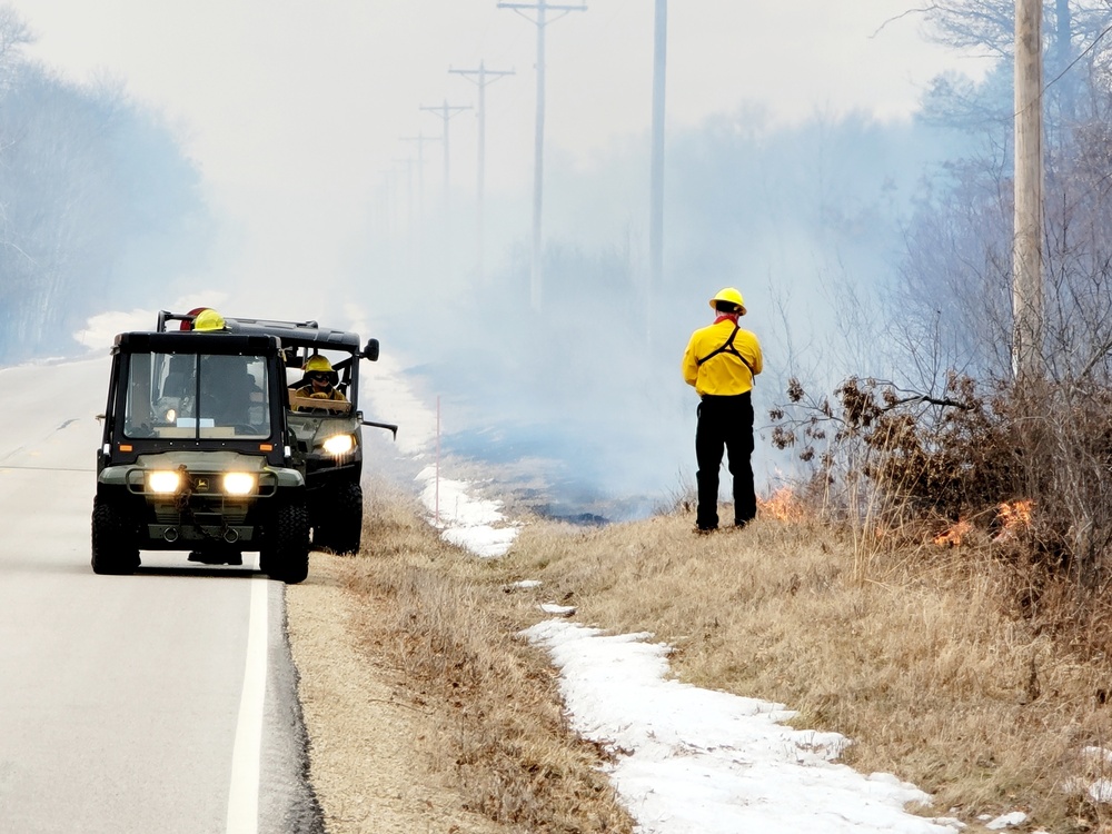 2022 prescribed burn operations at Fort McCoy