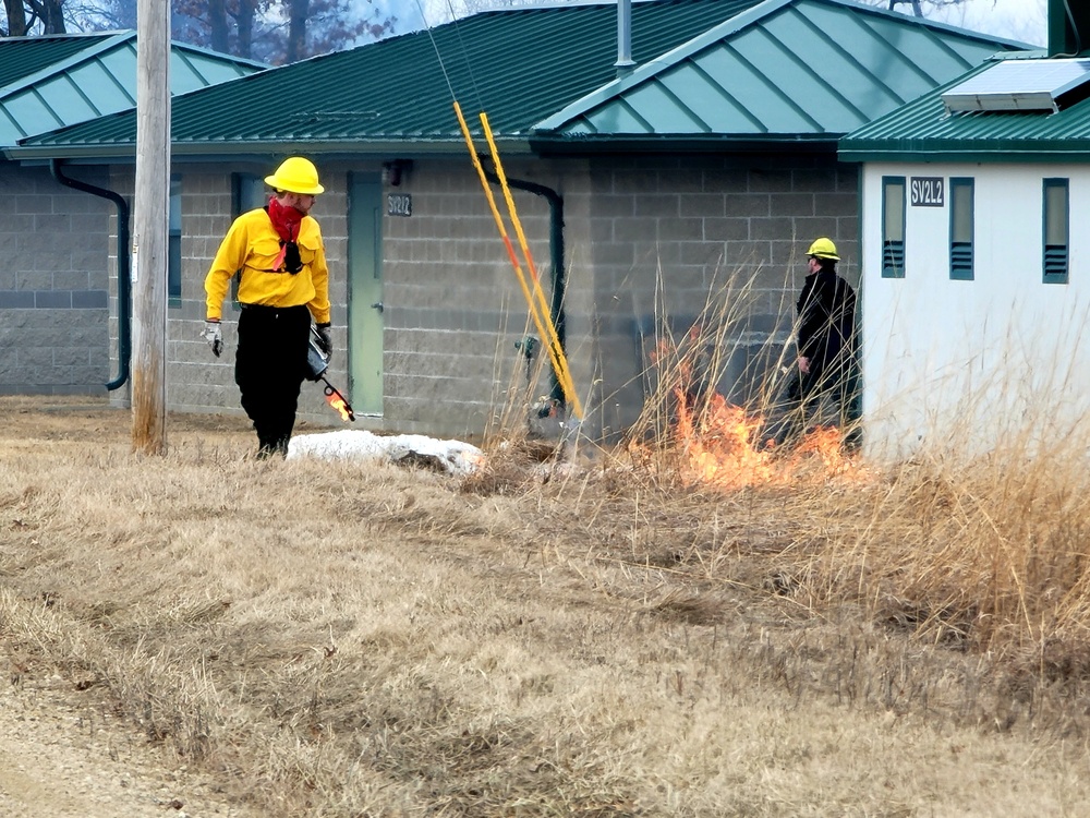 2022 prescribed burn operations at Fort McCoy